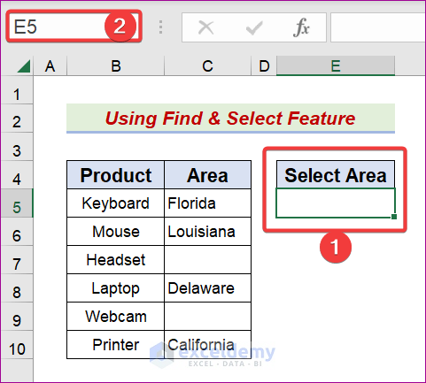 Delete Blank Cells in Excel Drop Down List Using Find & Select Feature Instead of Ignore Blank