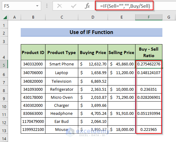 Use of IF function to ignore blank cells in named range in Excel