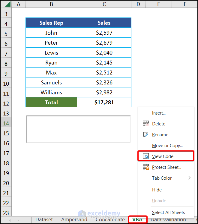 Using Context Menu View Code to link textbox to multiple cells in Excel