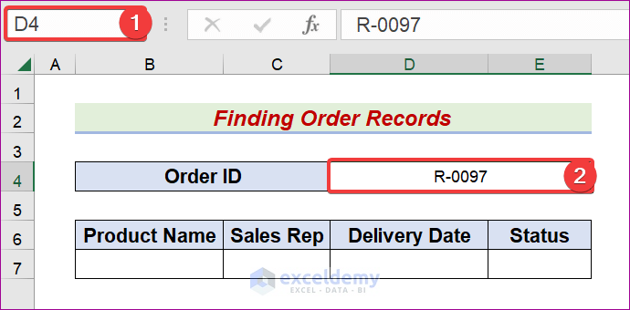 Utilize LOOKUP Function Within Multiple Sheets to Find Order Records in Excel