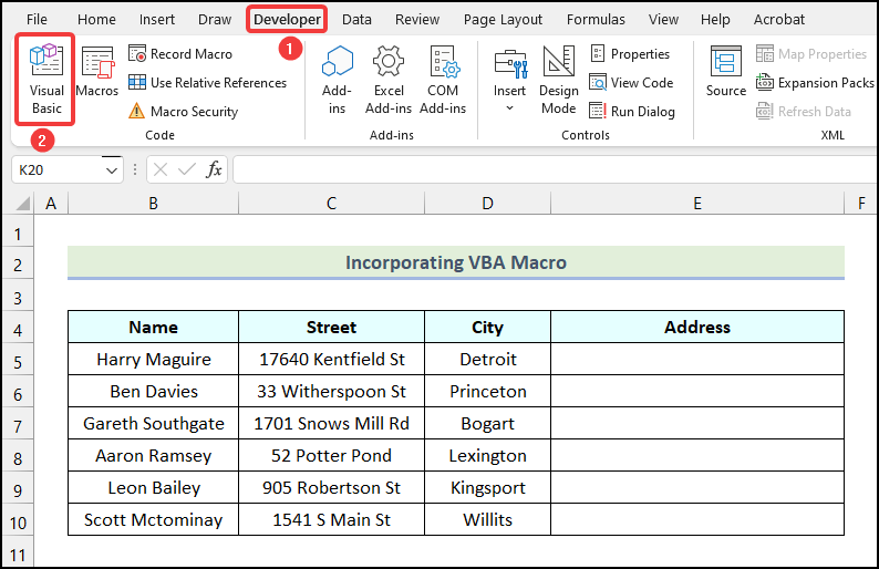 Incorporating VBA Macro to do union of two columns in Excel