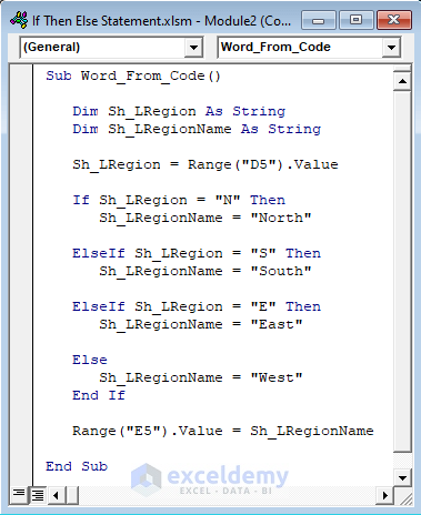 VBA Code to Find Word from Code