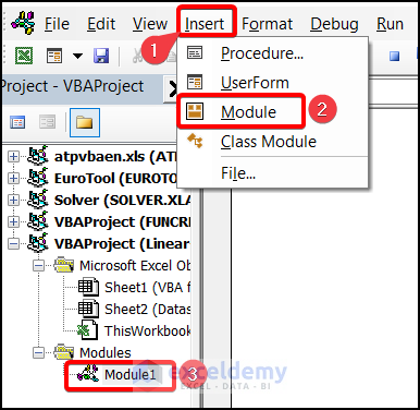 Visual Basic Editor for linear interpolation Excel VBA