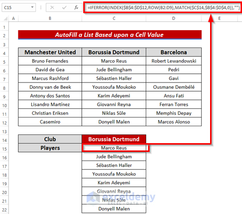 Use of INDEX, MATCH, ROW functions