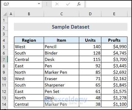 Dataset for linking Excel sheets to powerpoint
