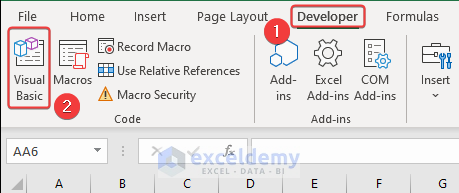 Opening a Visual Basic Editor to sort named range in Excel