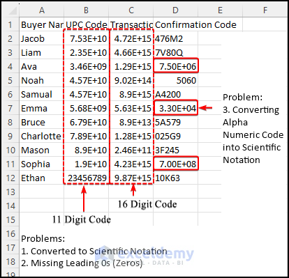 problems while opening csv files in Excel