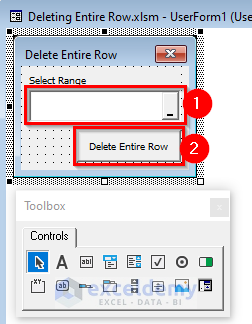 Inserting RefEdit and CommandButton in UserForm