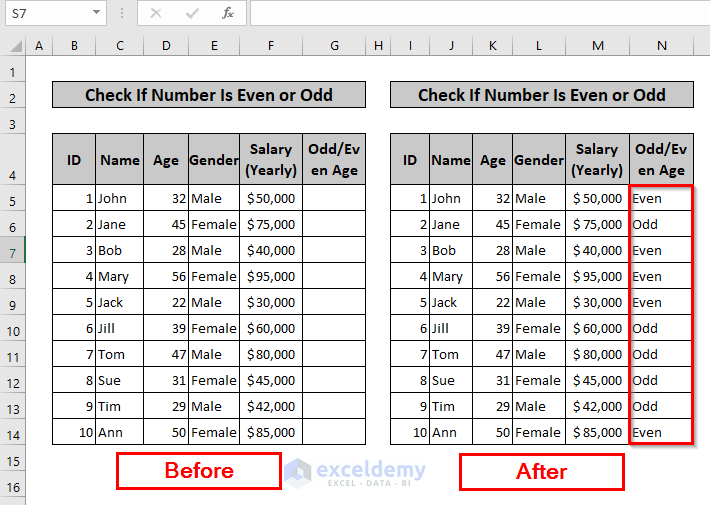 Before-After Scenario of Check If Number Is Even or Odd