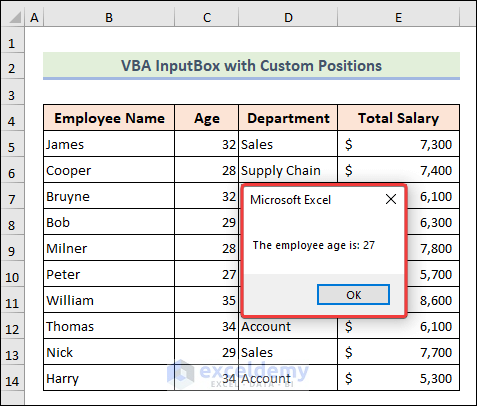 Final output with lookup value