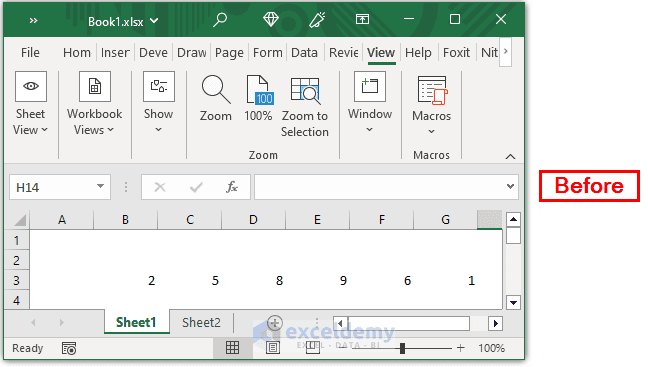 “Before” Scenerio of How to Delete Row in Another Workbook with Excel VBA