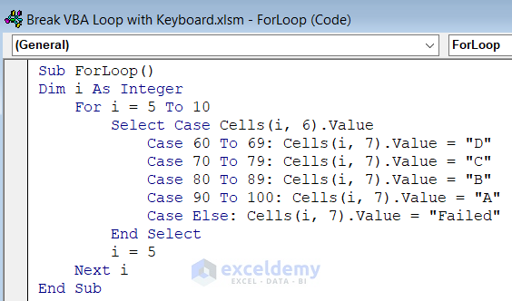 VBA Code with Infinite For Loop