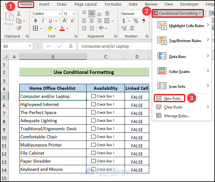 use conditional formatting