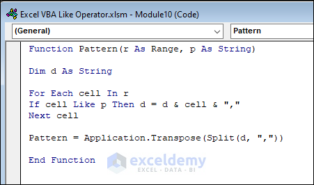 Search Regex Pattern and Extract Matching Values Using Like Operator