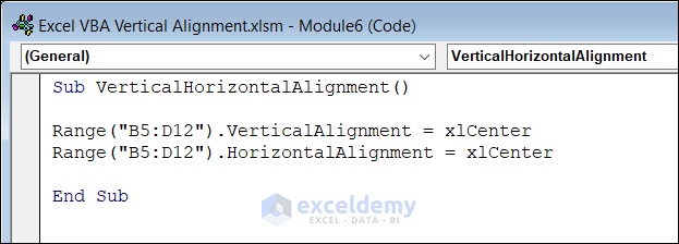 Align Text Vertically and Horizontally