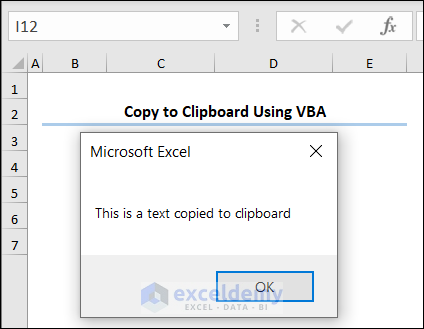 Showing copied text in a MsgBox