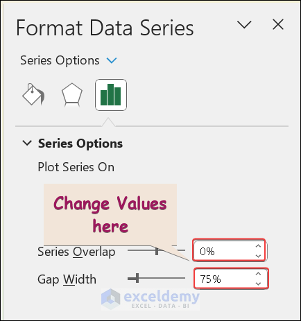 Changing the Values in Format Data Series