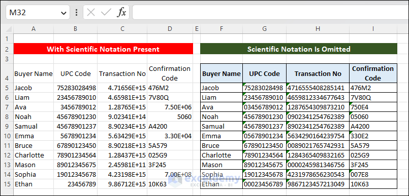 Prevent Excel from Converting to Scientific Notation CSV