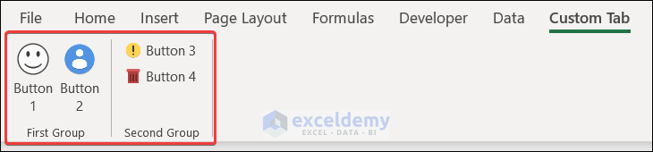 Excel VBA Connect Customized Buttons to Macros