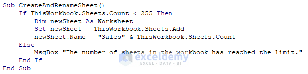 vba code for crate and rename worksheet simultaneously