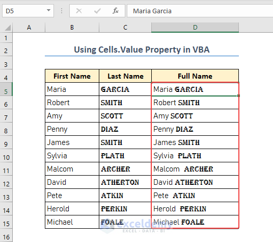 Concatenated different fonts using VBA