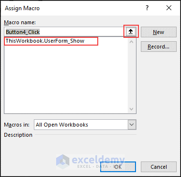 Assign a macro to the control button