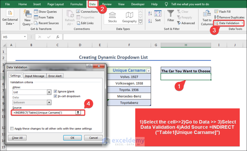 Creating Dynamic dropdown list from another workbook in Excel 