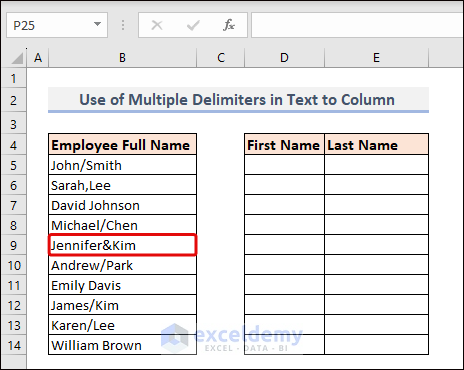 Data Set with Multiple Other Type Delimiters