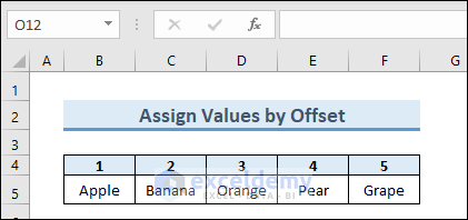 Output of Assigning Values to Column
