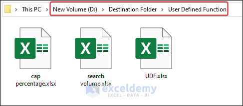 Moved files with same extensions