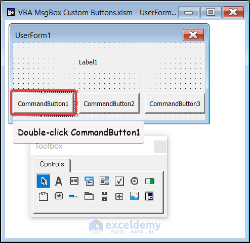 Create Userform to Add Custom Buttons in MsgBox