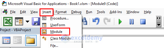 How to insert new Module