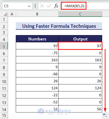 Using Faster Formula Technique to Speed Up Excel