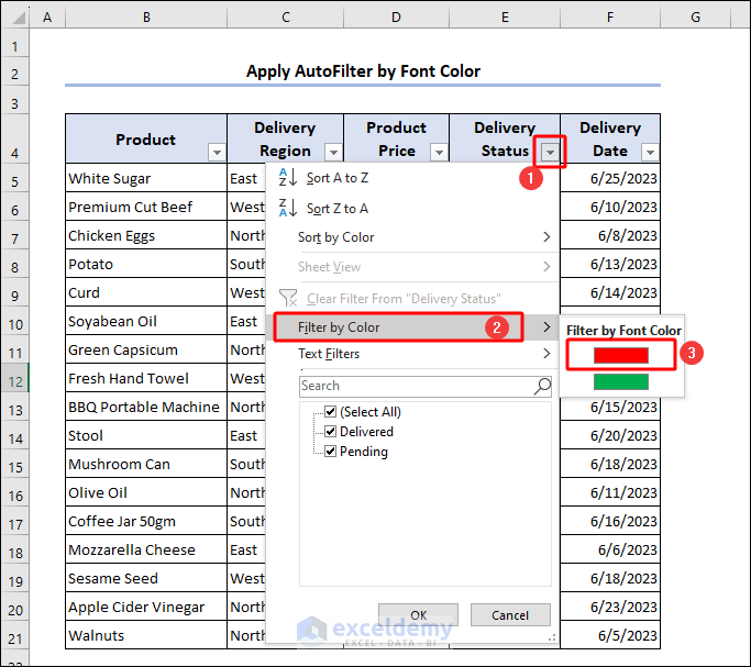 Overview Image of Excel AutoFilter