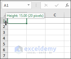 Row height Excel