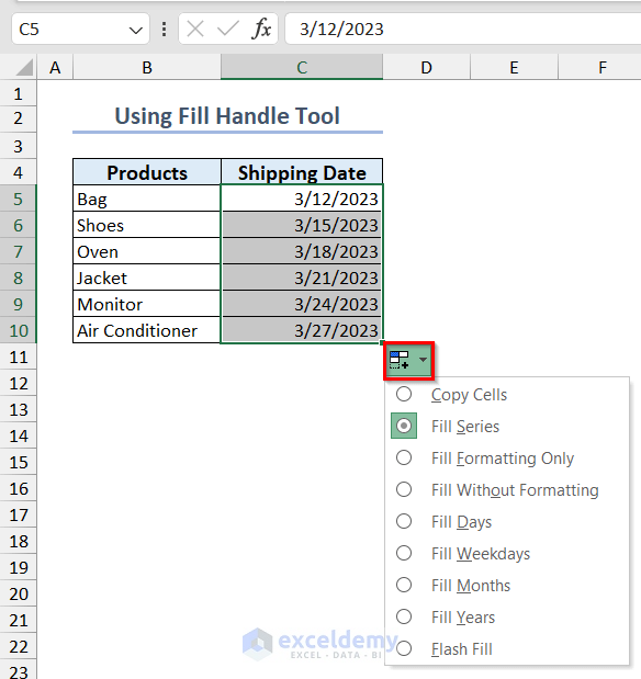 Created Date Sequence