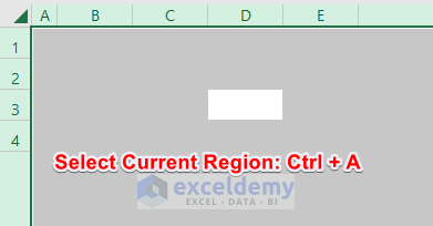 Keyboard Shortcut to Select Current Region