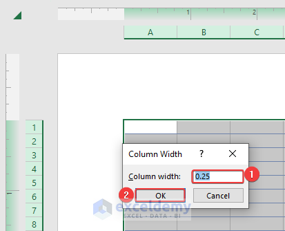Change the column width