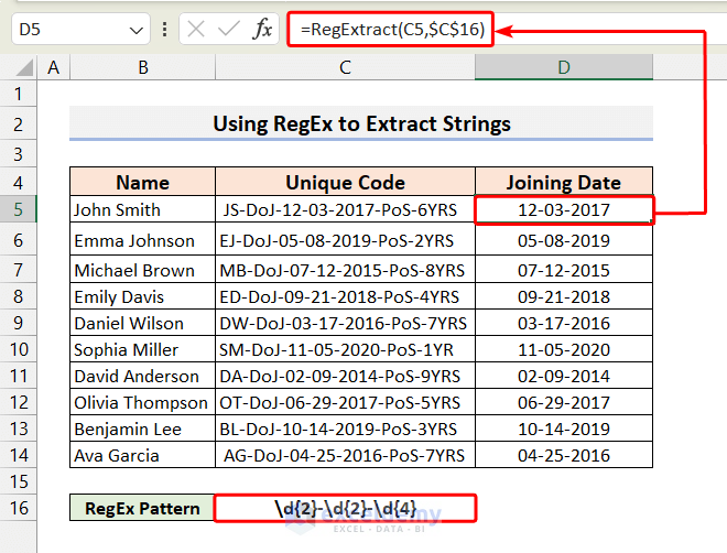 Using RegEx to Extract Strings