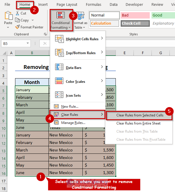 Cleaning Conditional Formatting