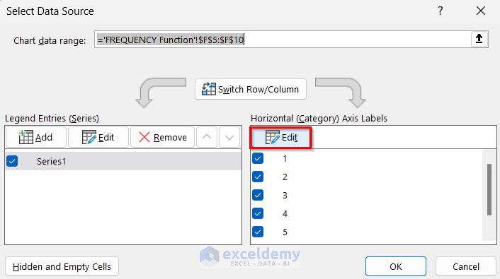 Select Data Source box