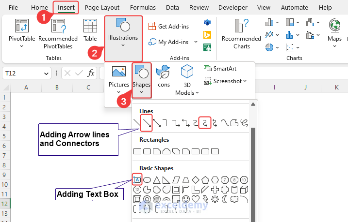 Adding arrows and connections