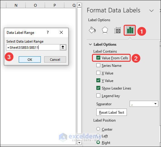 Data label range