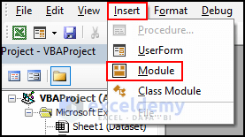 13- selecting module from insert section