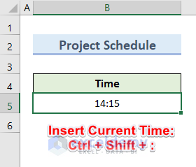 Keyboard Shortcut to Insert Current Time