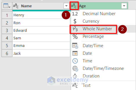 Convert to number format