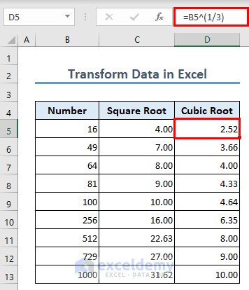 Calculating Cubic root