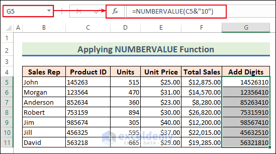 16-Applying NUMBERVALUE Function to add digits