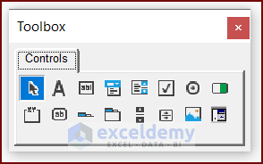 ToolBox Controls of UserForm