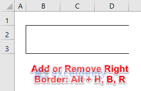 Keyboard Shortcut to Add or Remove Right Border